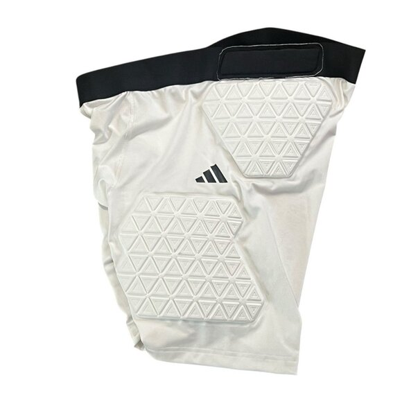 adidas Men's Padded Compression Sports Football Shorts White Size 2XL IM3608 - Picture 6 of 10